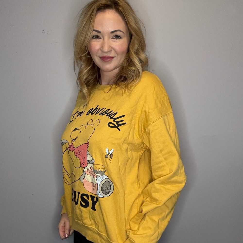 Yellow Winnie the Pooh Sweatshirt - Picture 2 of 3